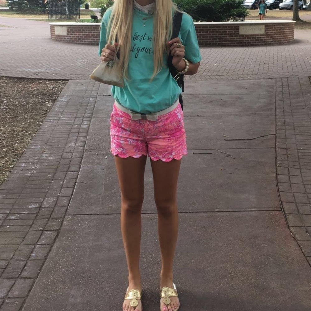Lilly Pulitzer scalloped shorts